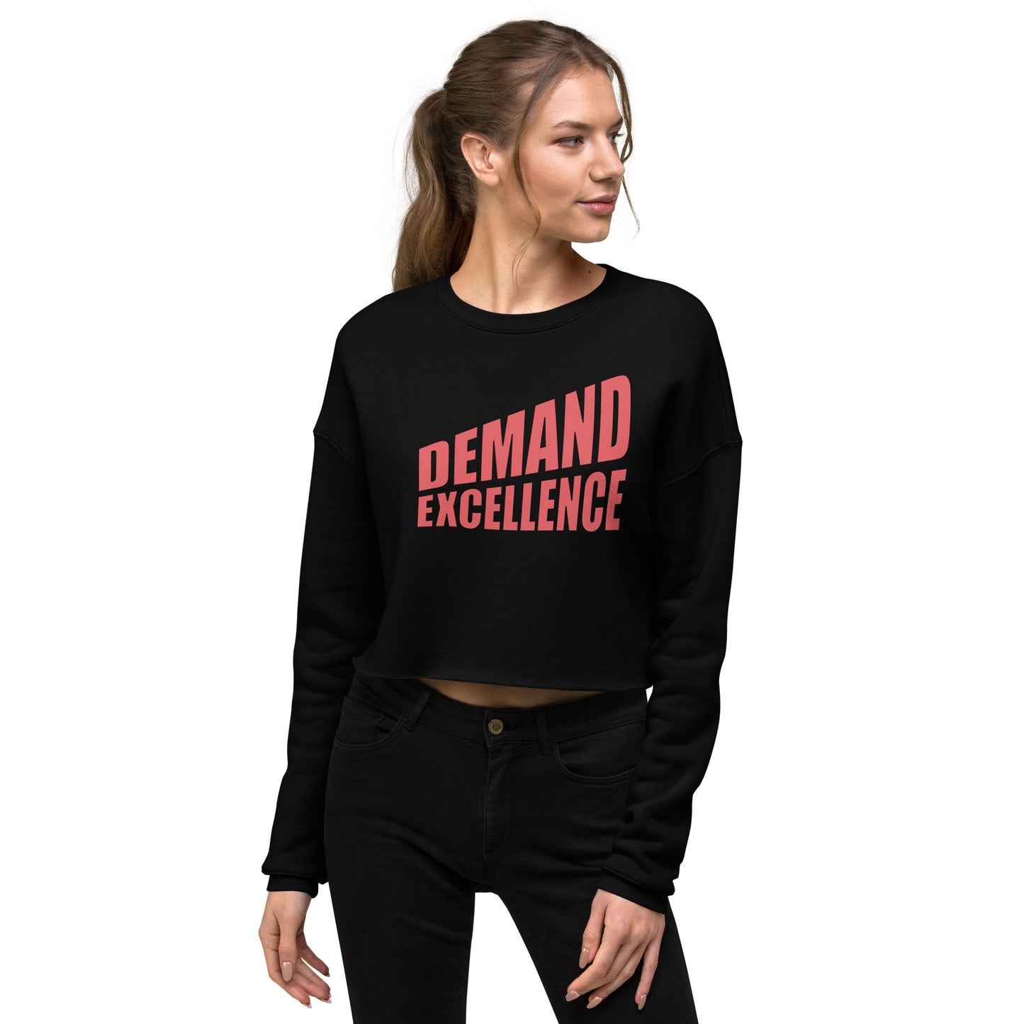 DEMAND EXCELLENCE Crop Sweatshirt