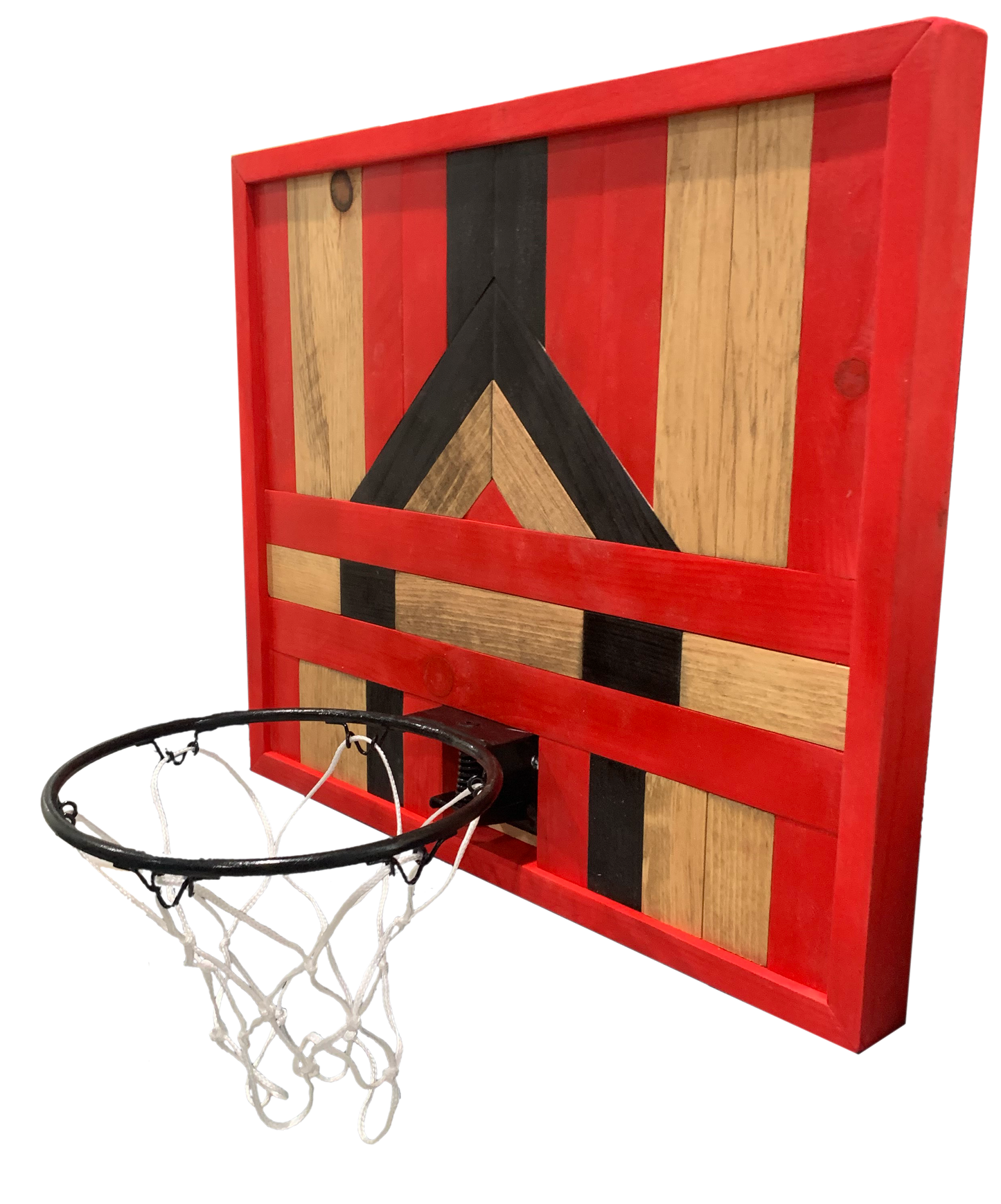 Red Basketball Hoop Wall Art