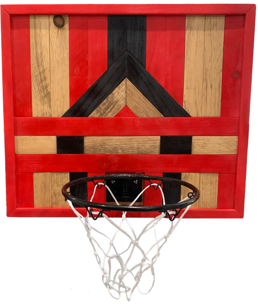 Red Basketball Hoop Wall Art