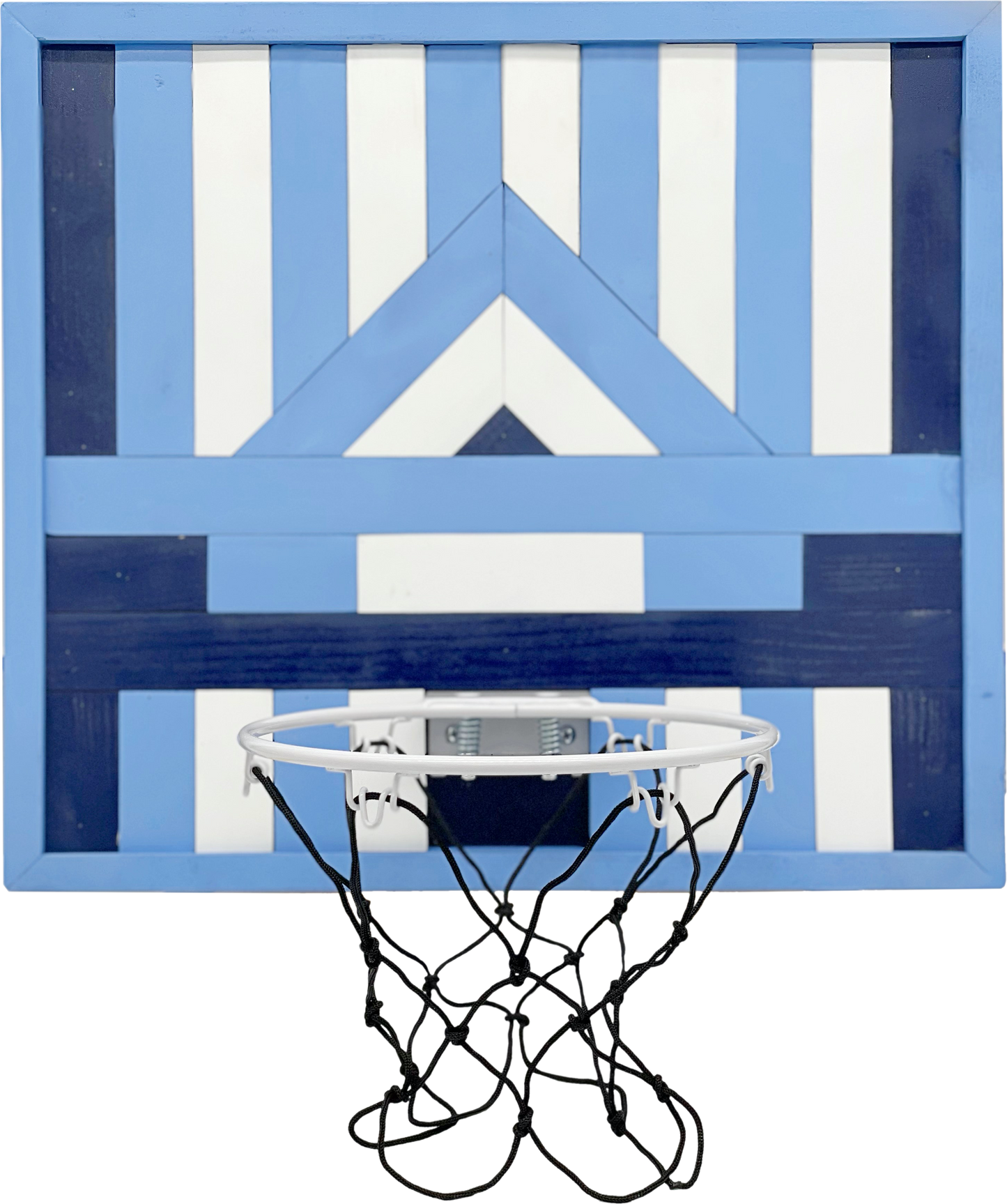 Blue Basketball Hoop Art